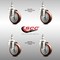 Service Caster 4 Inch 316SS Maroon Polyurethane Wheel Swivel 1/2 Inch Threaded Stem Caster Set SCC-SS316TS20S414-PPUB-MRN-121315-4 - alternate 4